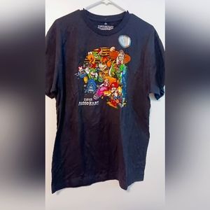 Super Mario Kart, Black Tshirt, Size Large.